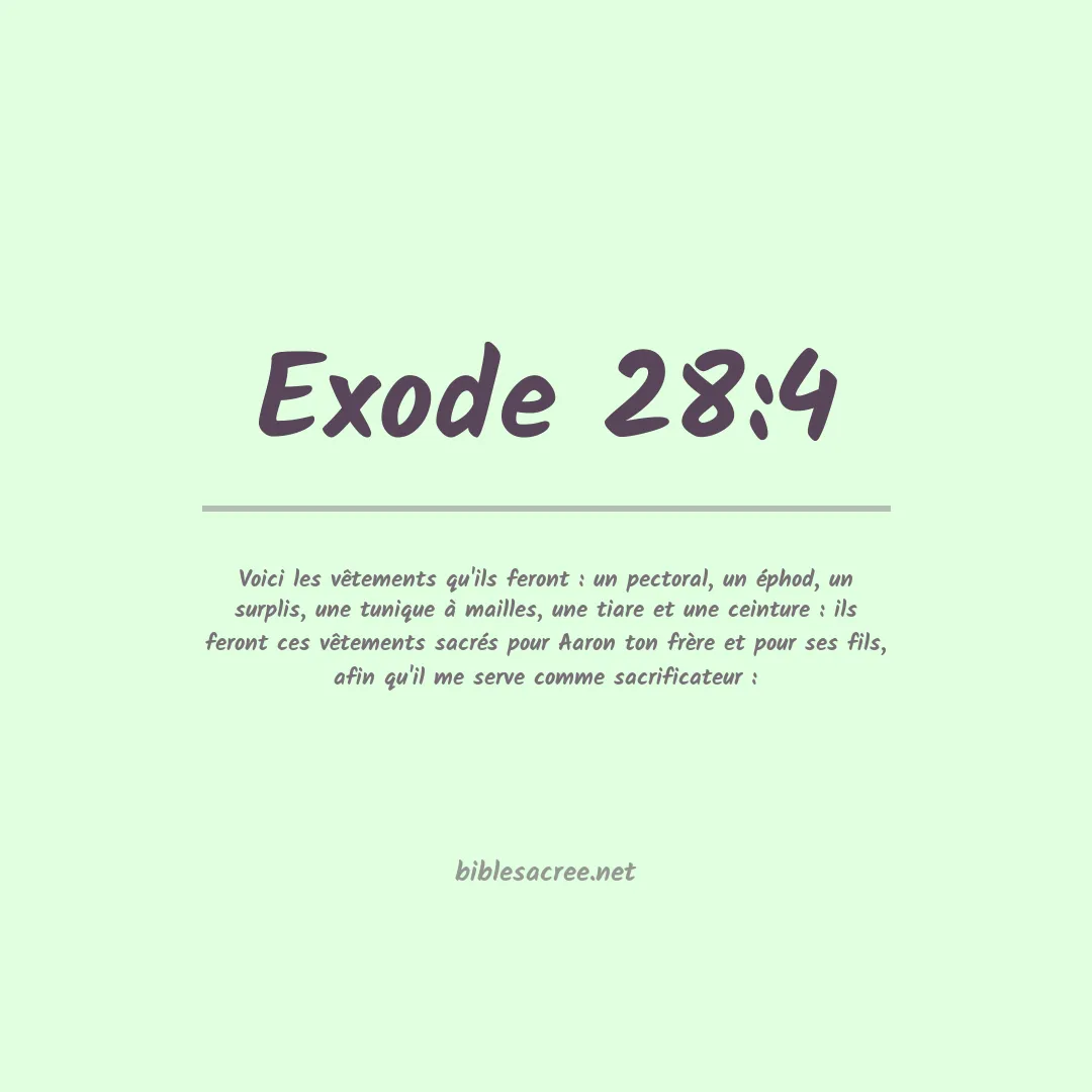 Exode - 28:4