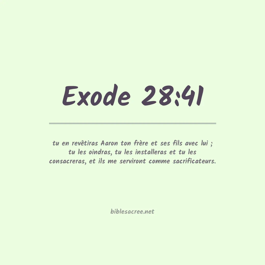 Exode - 28:41
