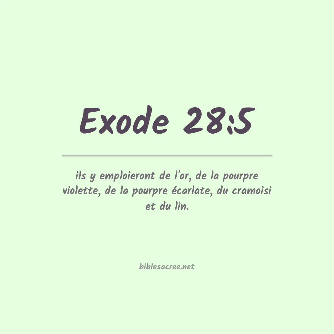 Exode - 28:5