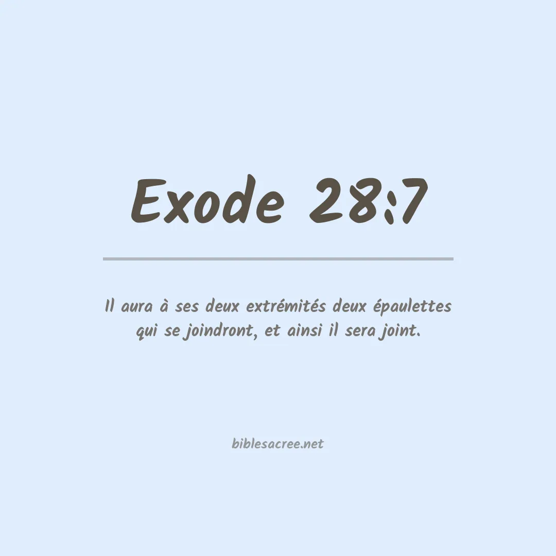 Exode - 28:7