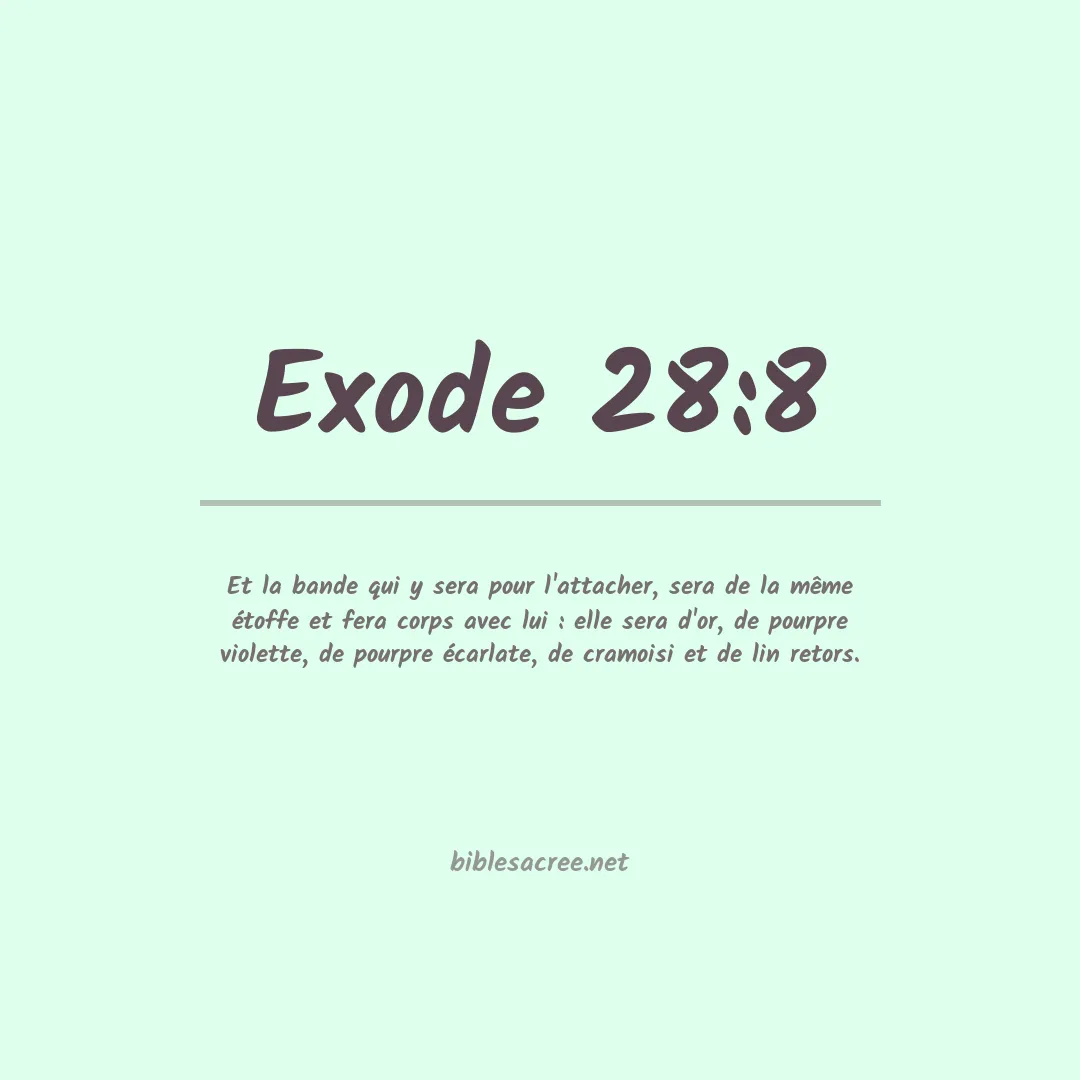 Exode - 28:8