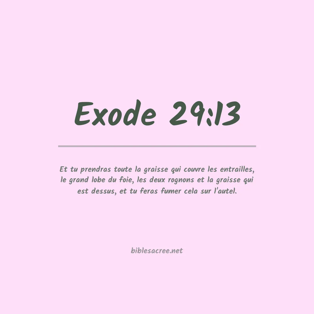 Exode - 29:13