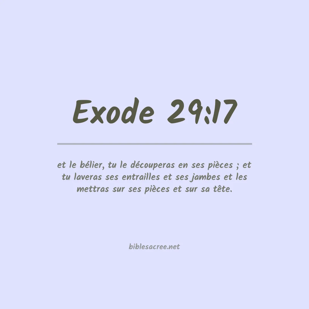 Exode - 29:17