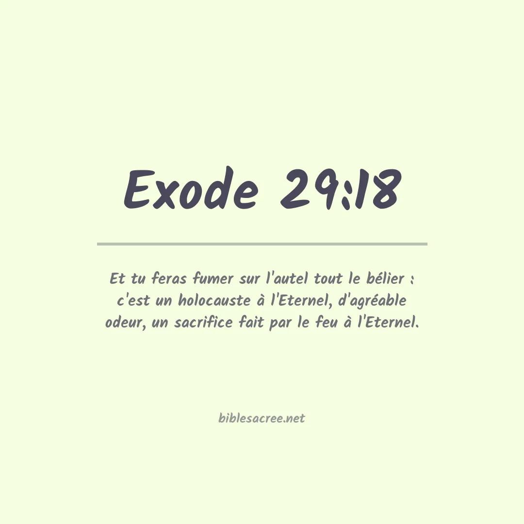 Exode - 29:18