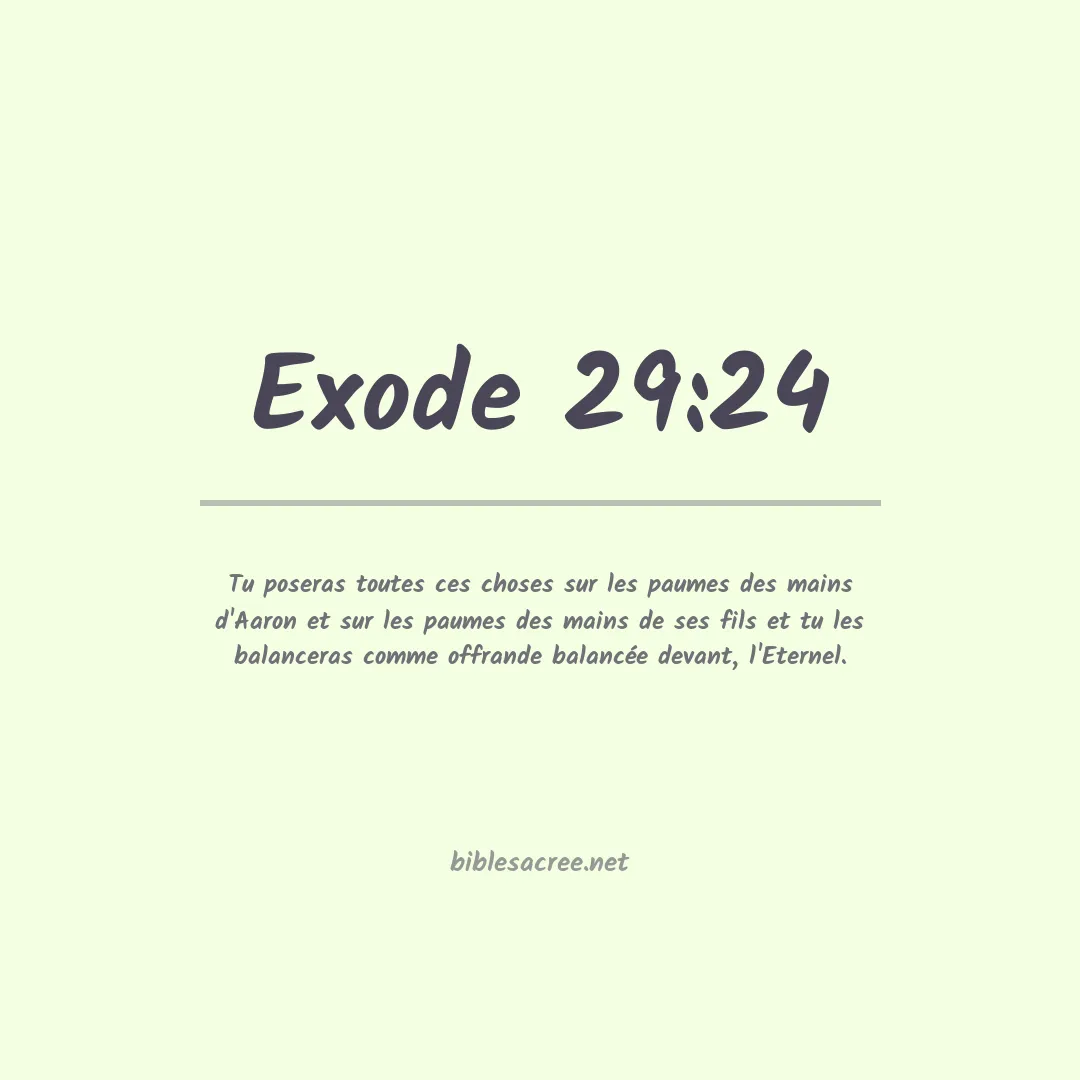 Exode - 29:24