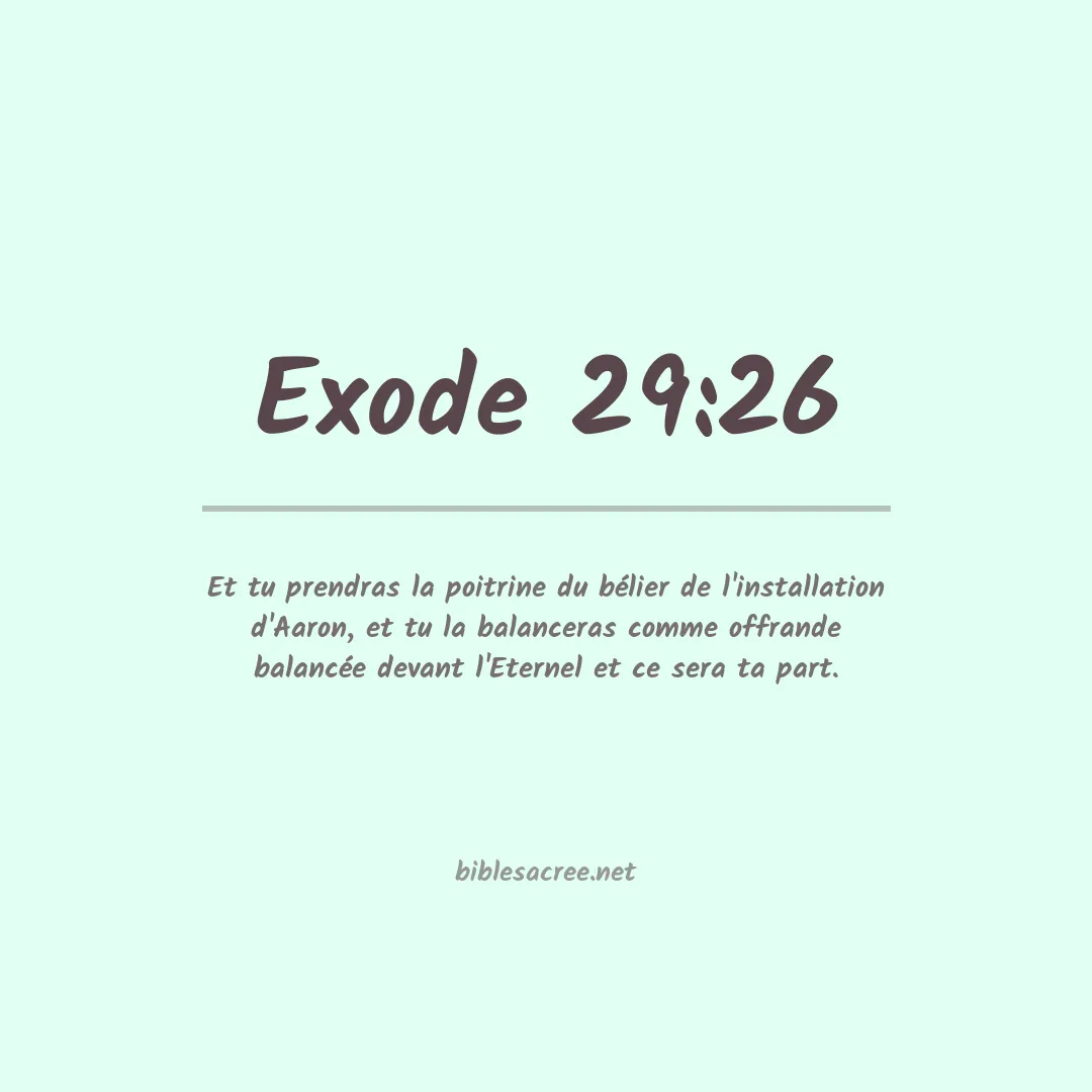 Exode - 29:26