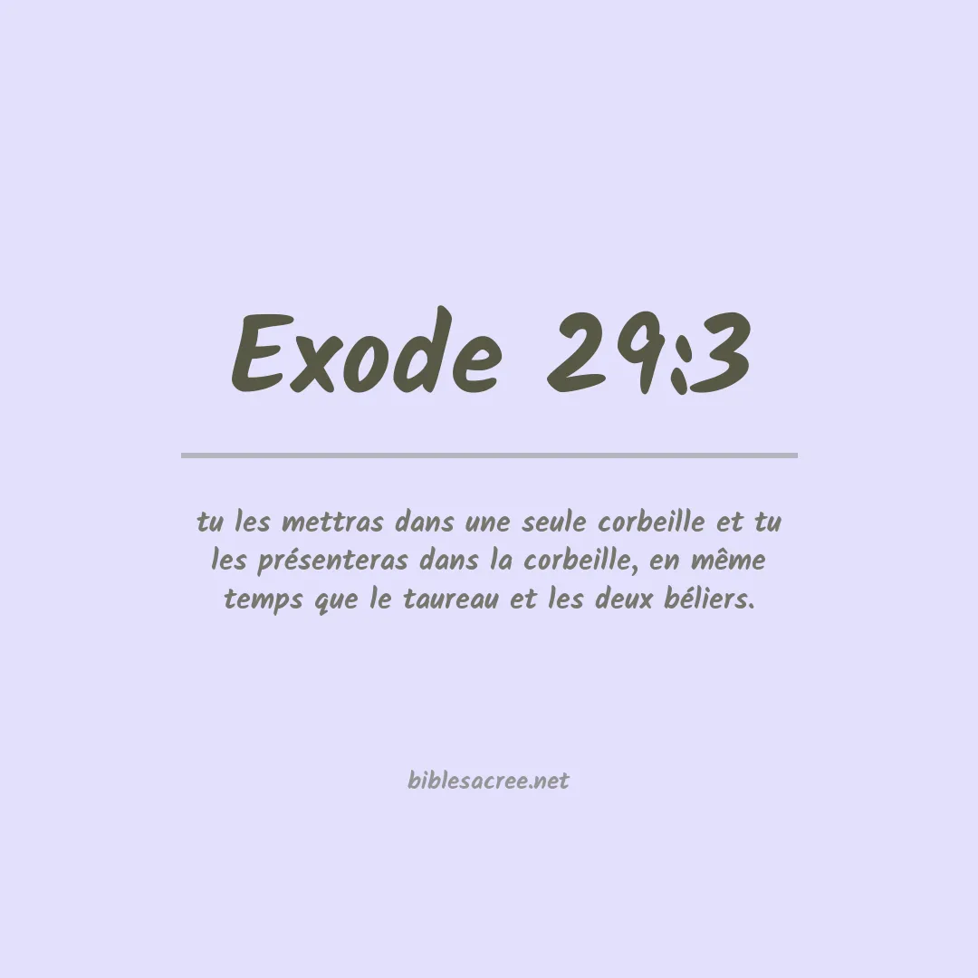 Exode - 29:3