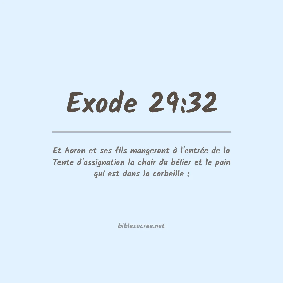 Exode - 29:32