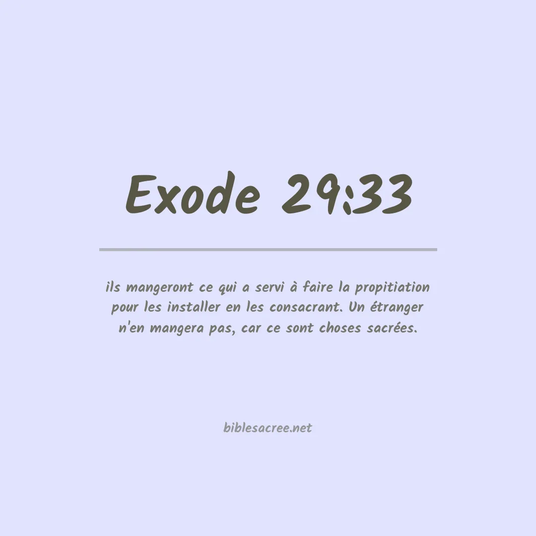 Exode - 29:33