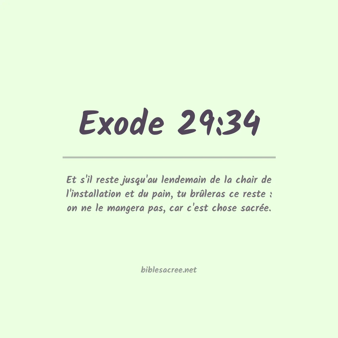 Exode - 29:34
