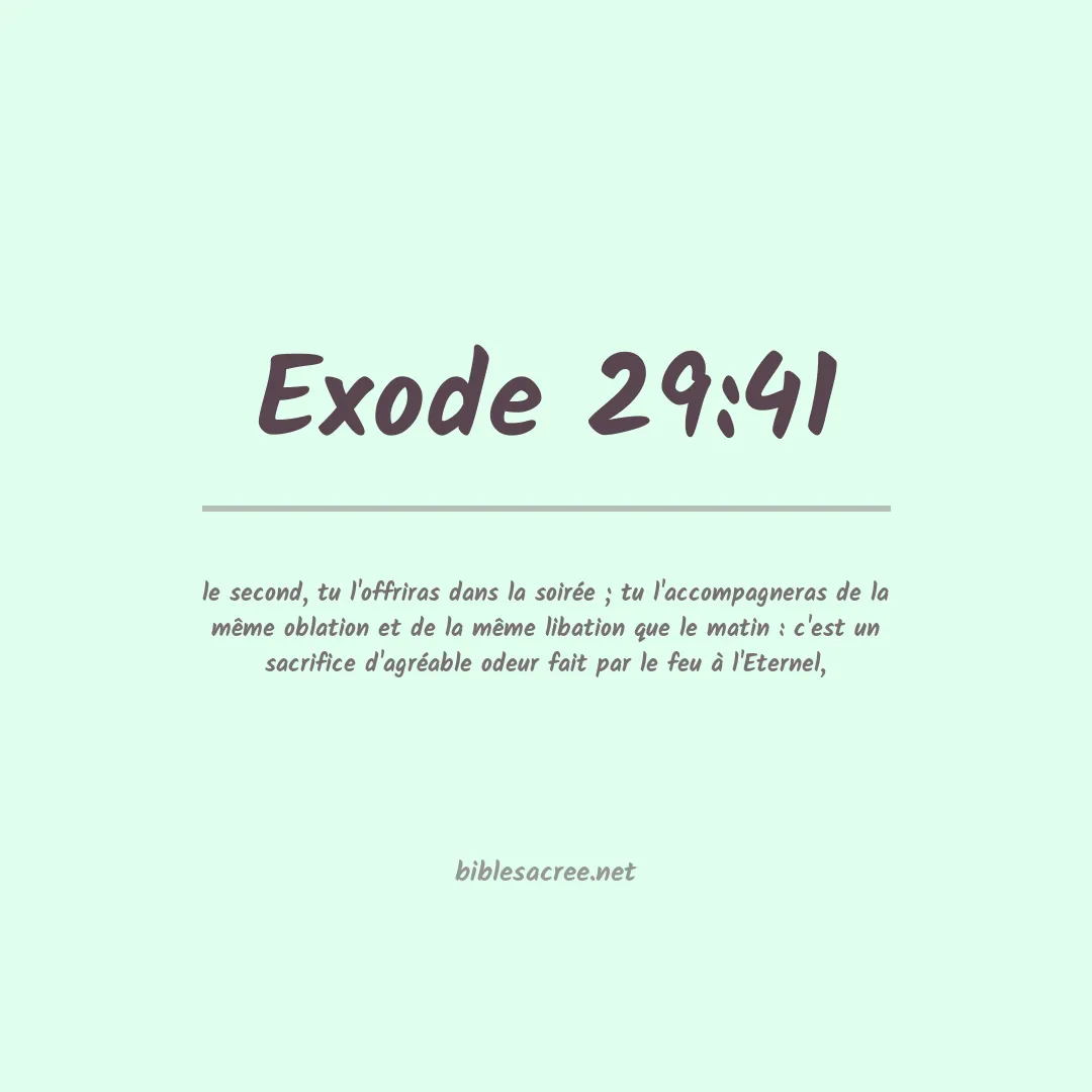 Exode - 29:41