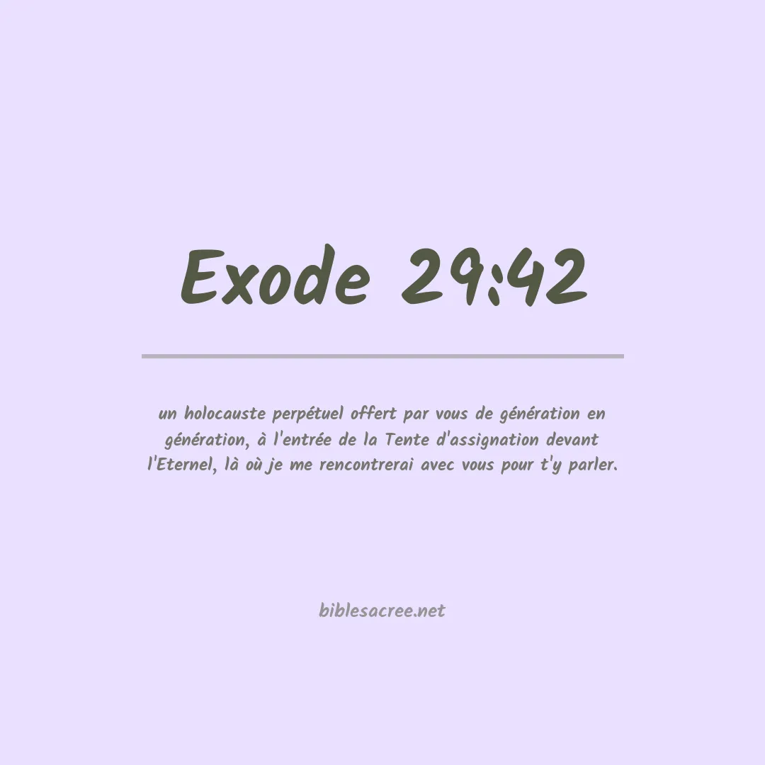 Exode - 29:42