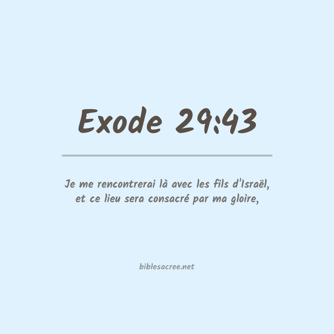 Exode - 29:43