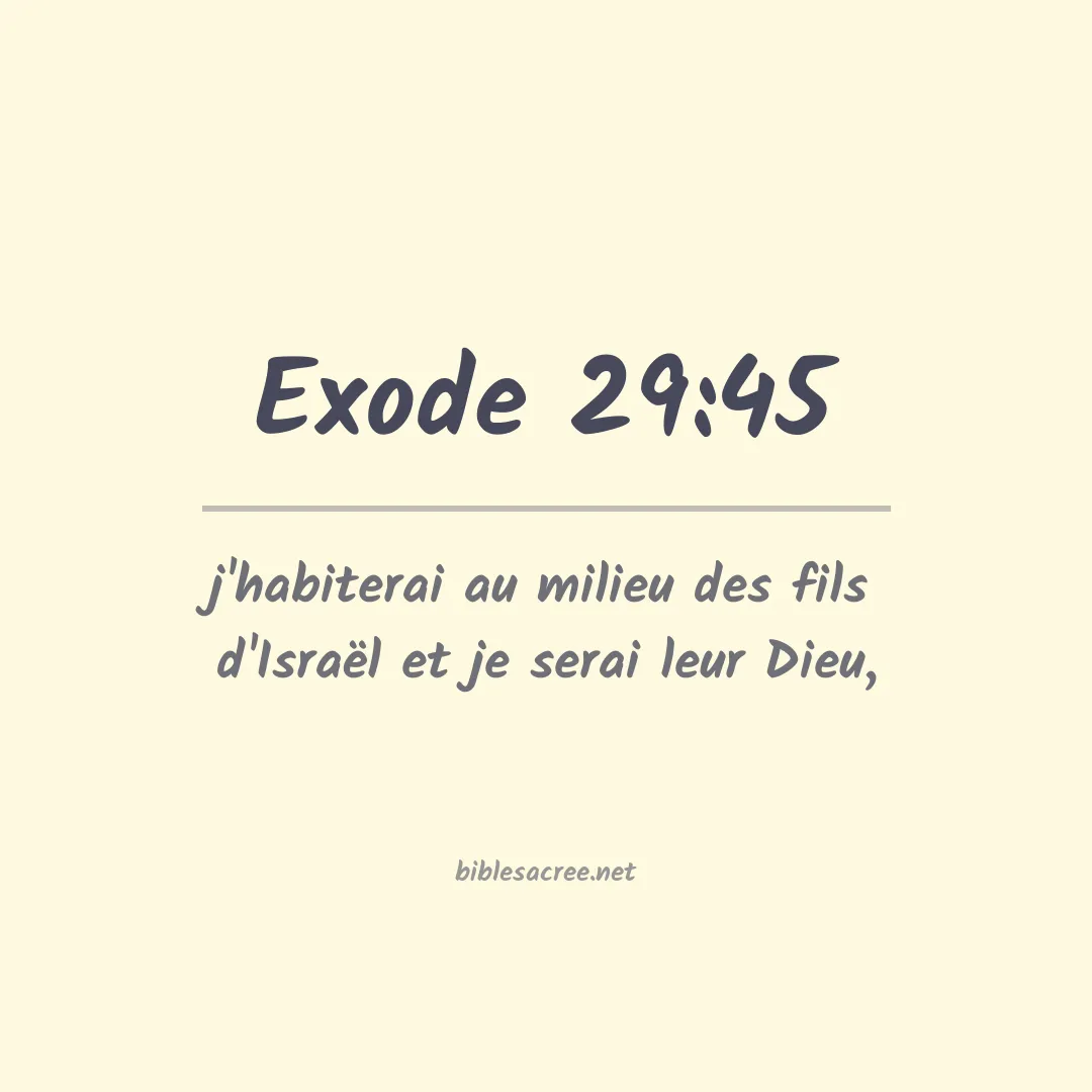 Exode - 29:45