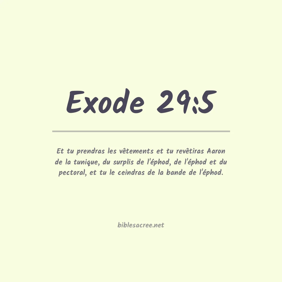 Exode - 29:5