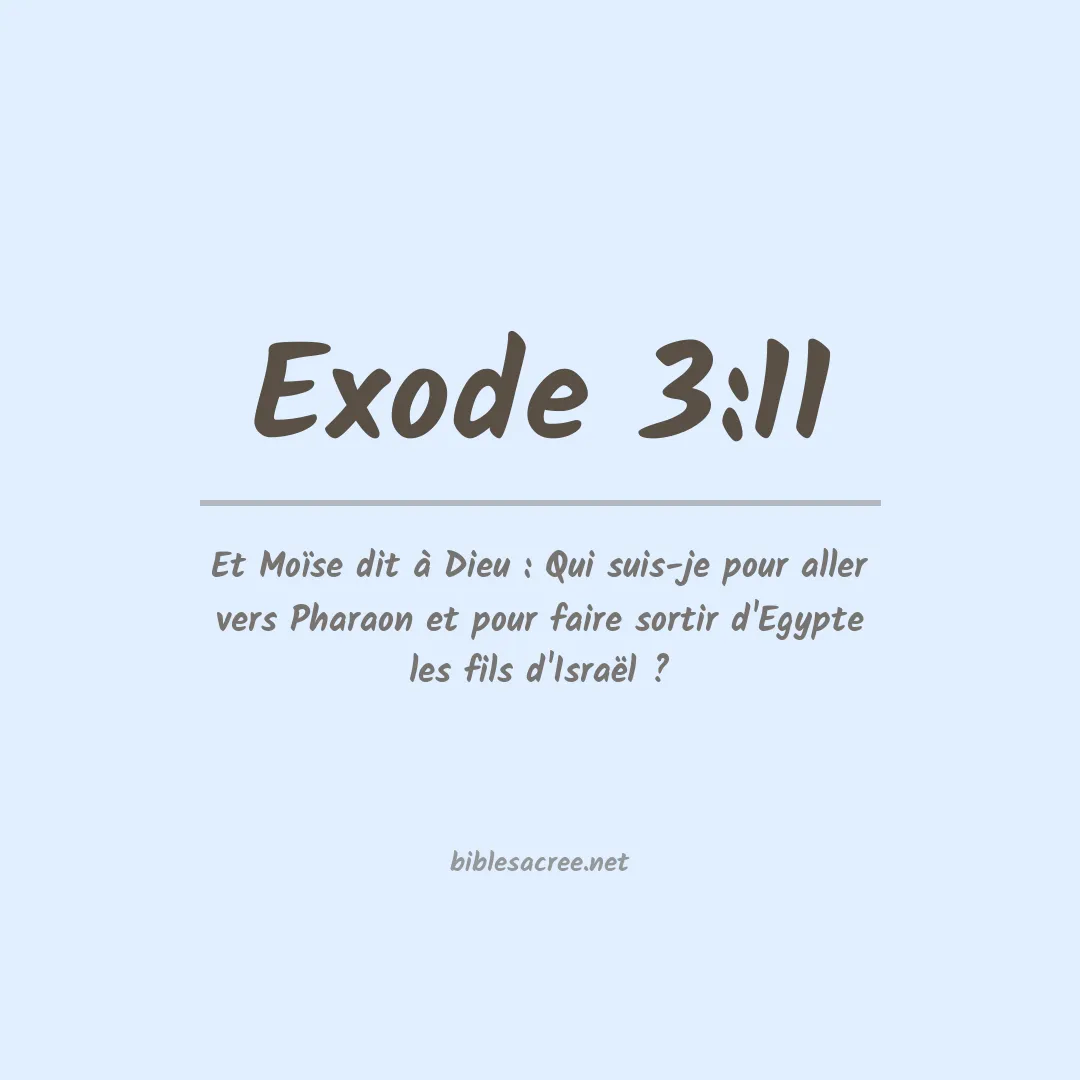 Exode - 3:11
