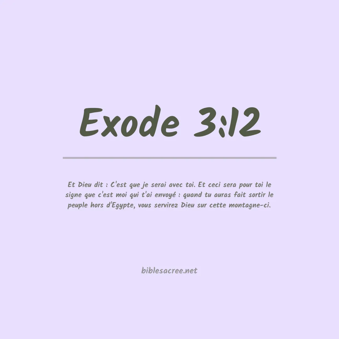 Exode - 3:12