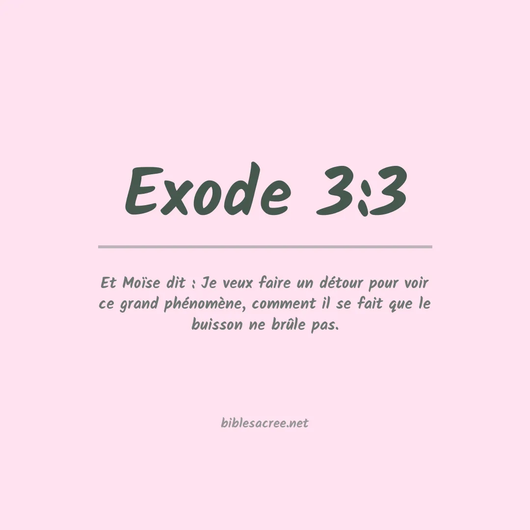 Exode - 3:3