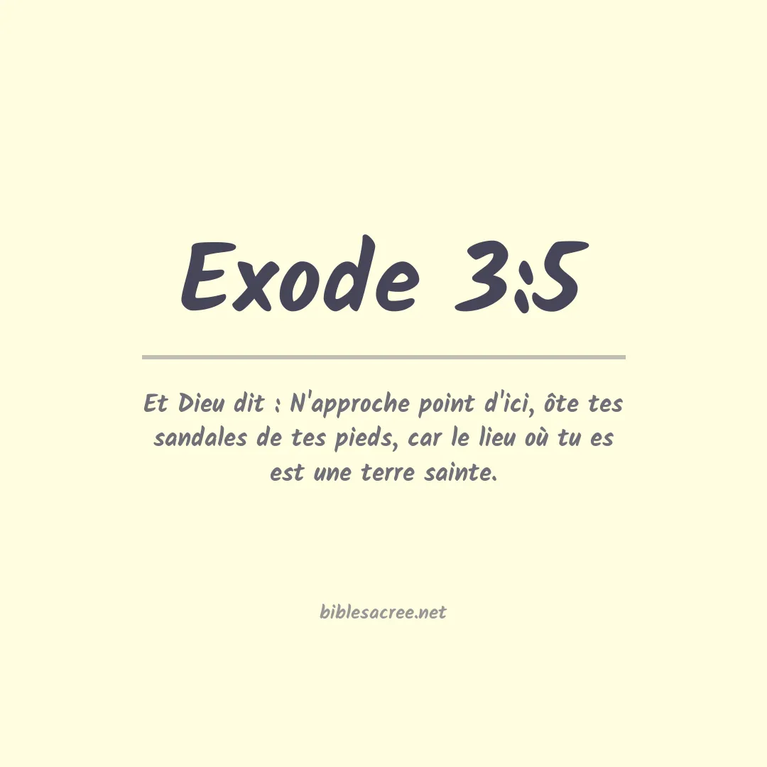Exode - 3:5