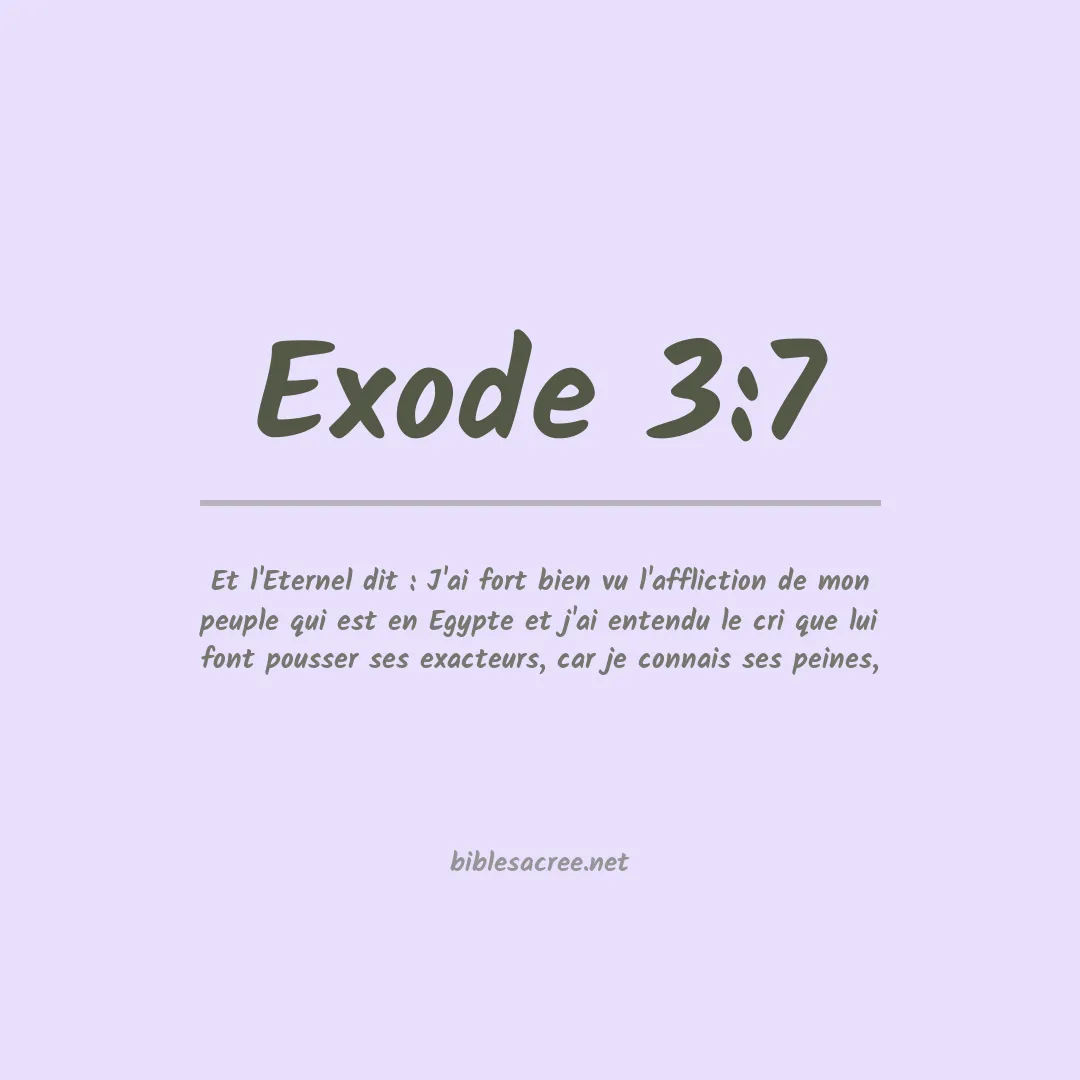 Exode - 3:7