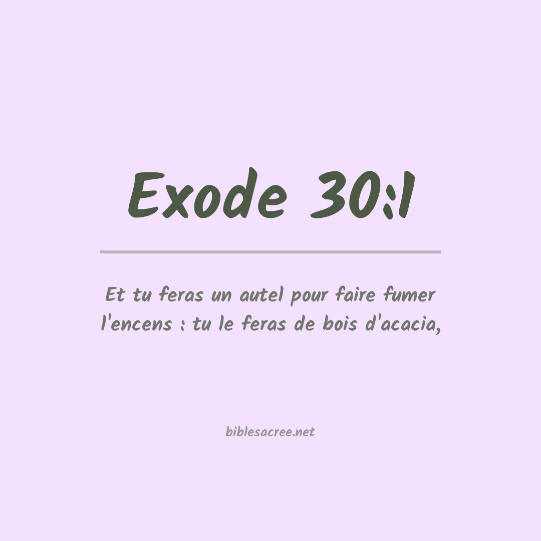Exode - 30:1