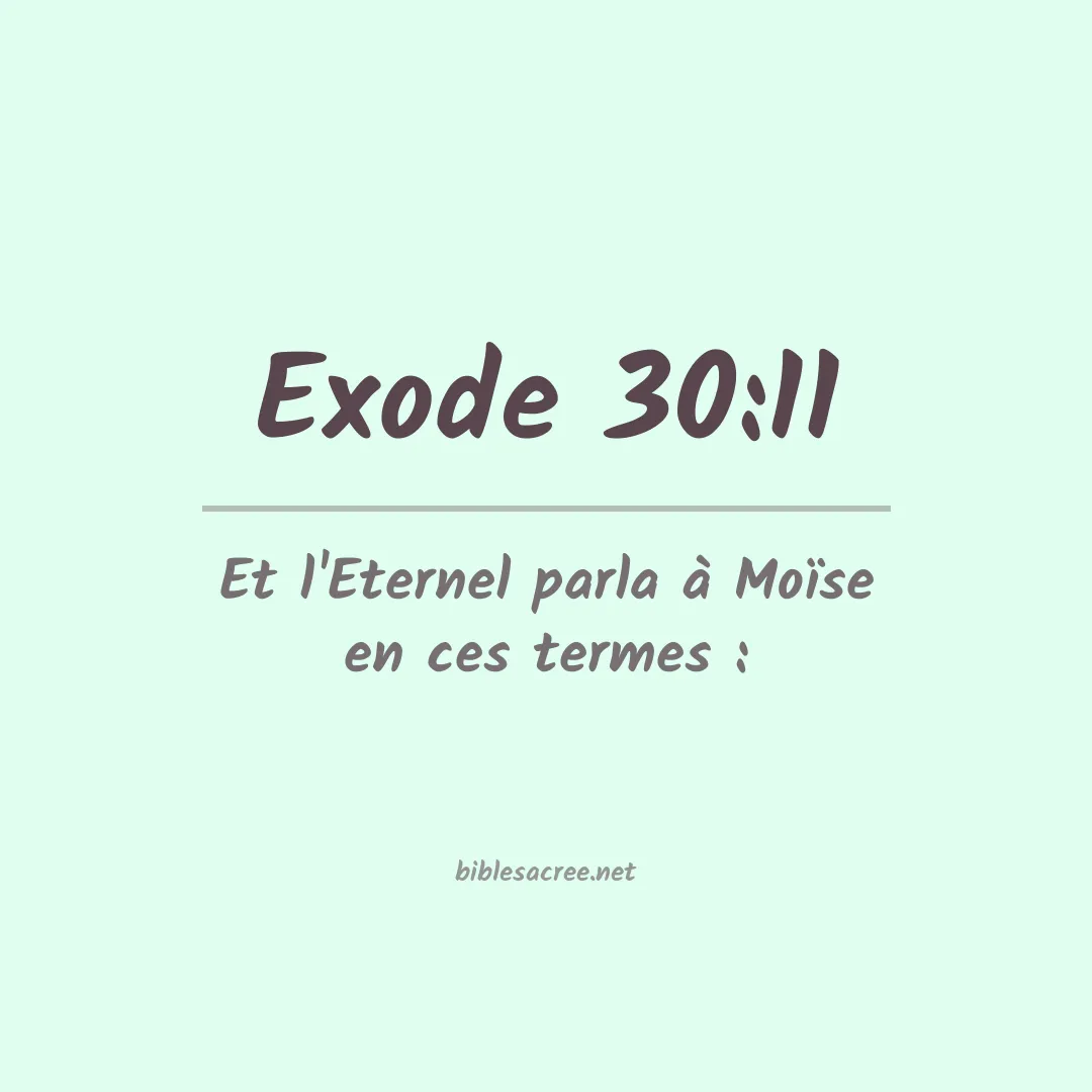 Exode - 30:11