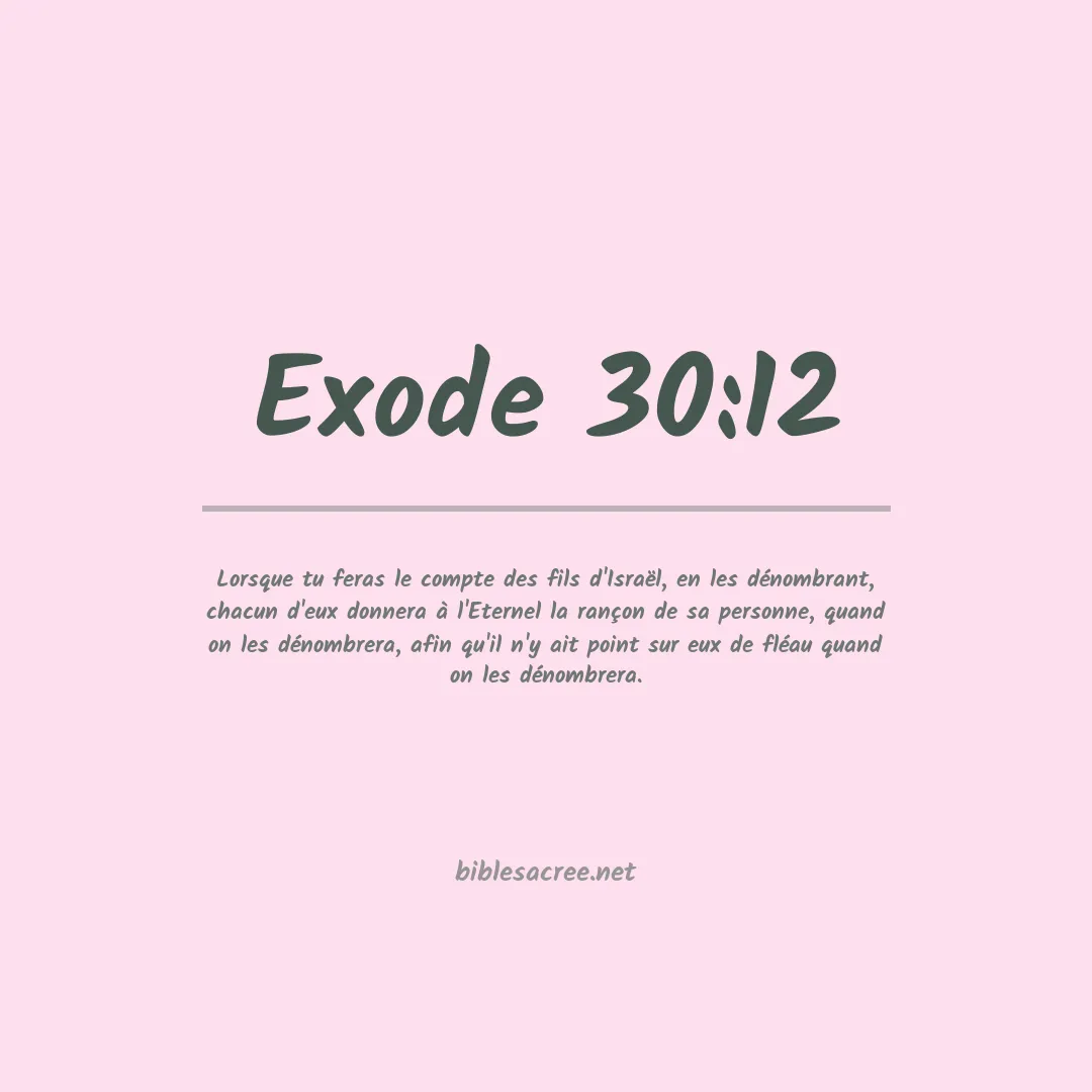 Exode - 30:12