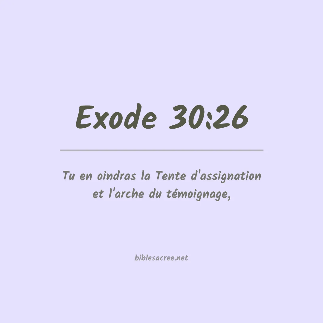 Exode - 30:26