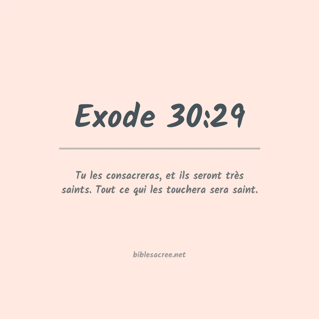 Exode - 30:29