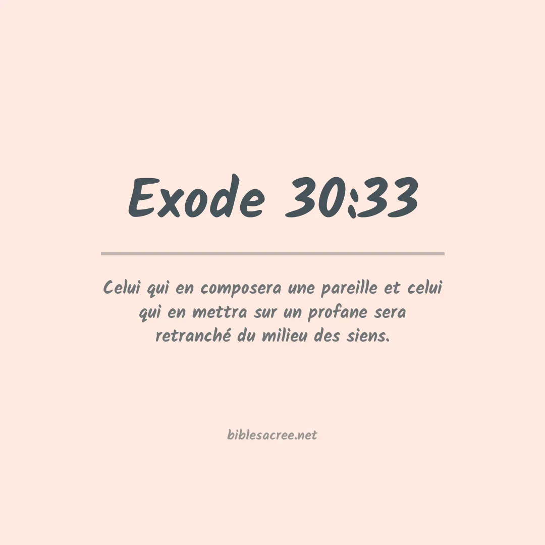 Exode - 30:33