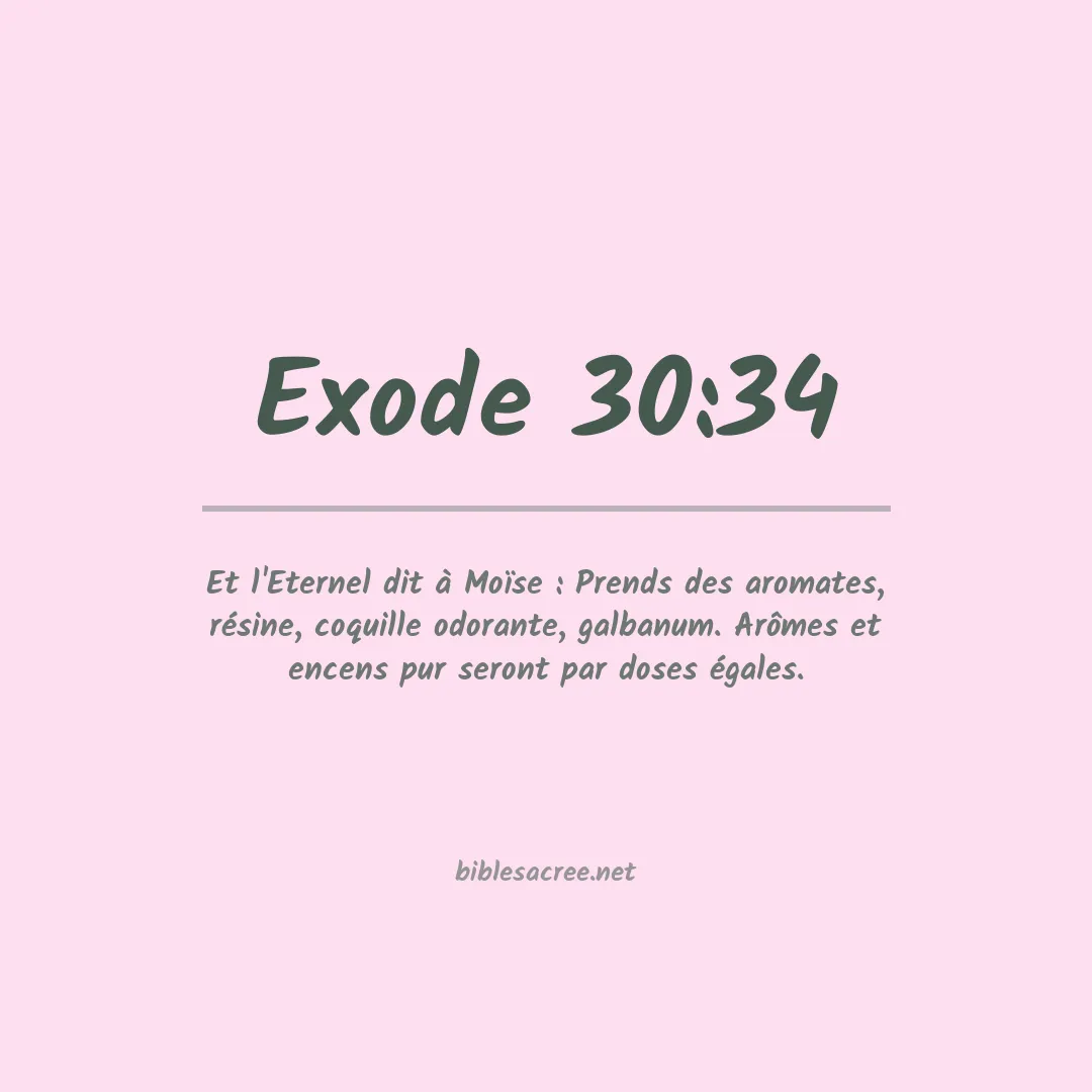 Exode - 30:34
