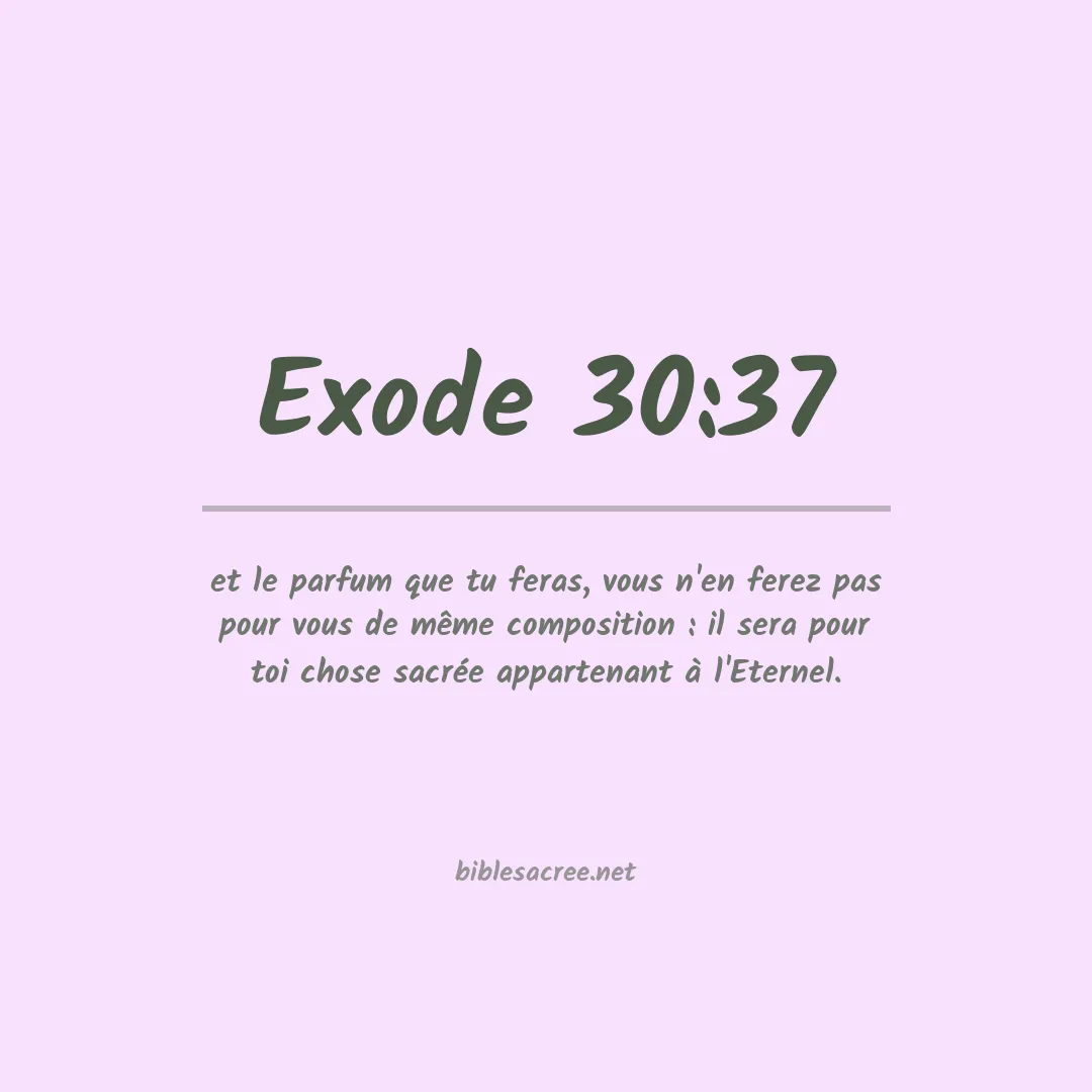 Exode - 30:37