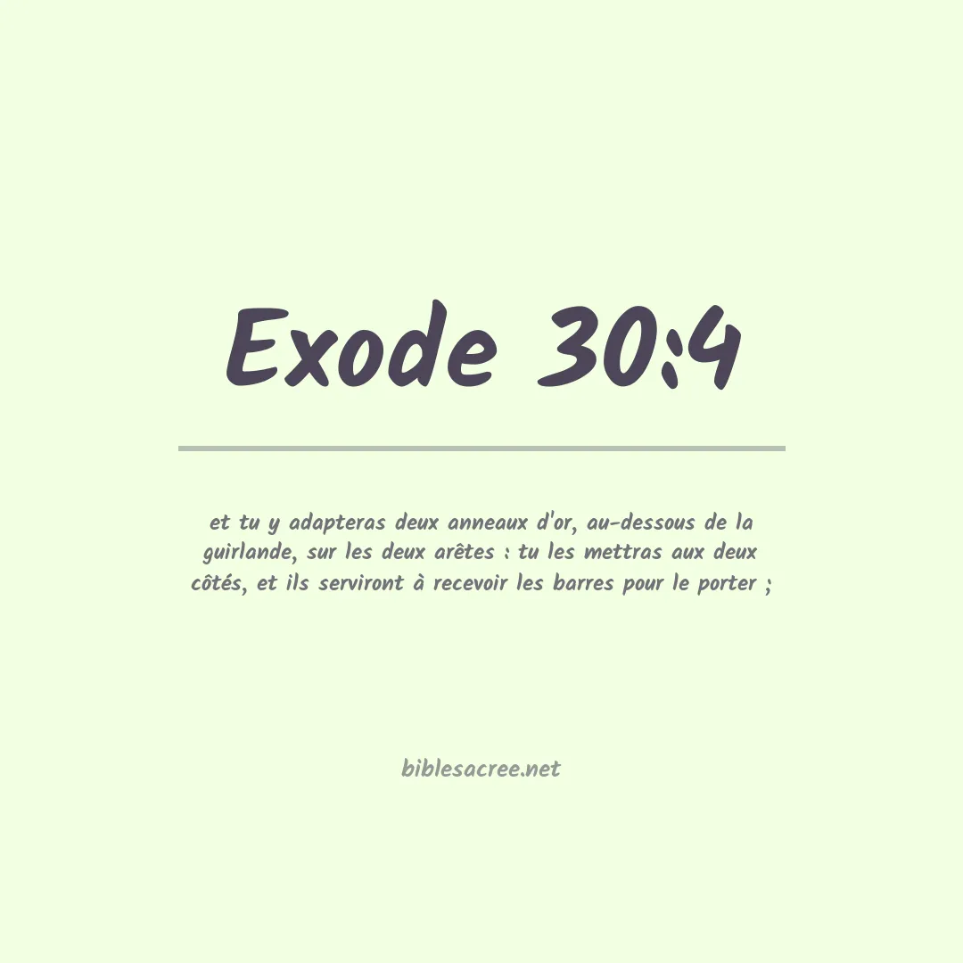 Exode - 30:4