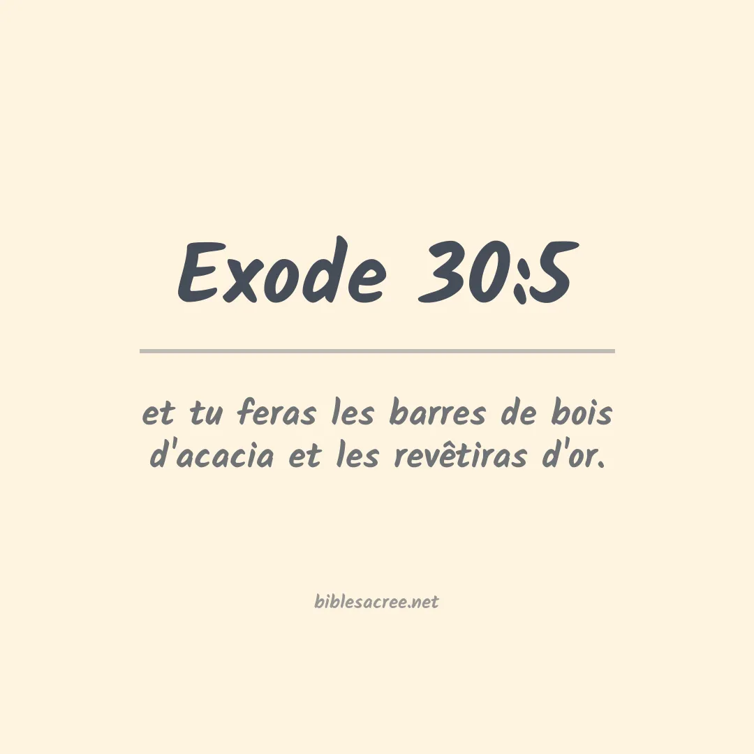 Exode - 30:5