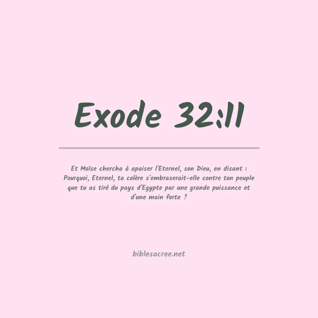 Exode - 32:11