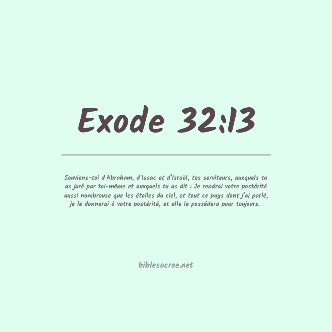 Exode - 32:13