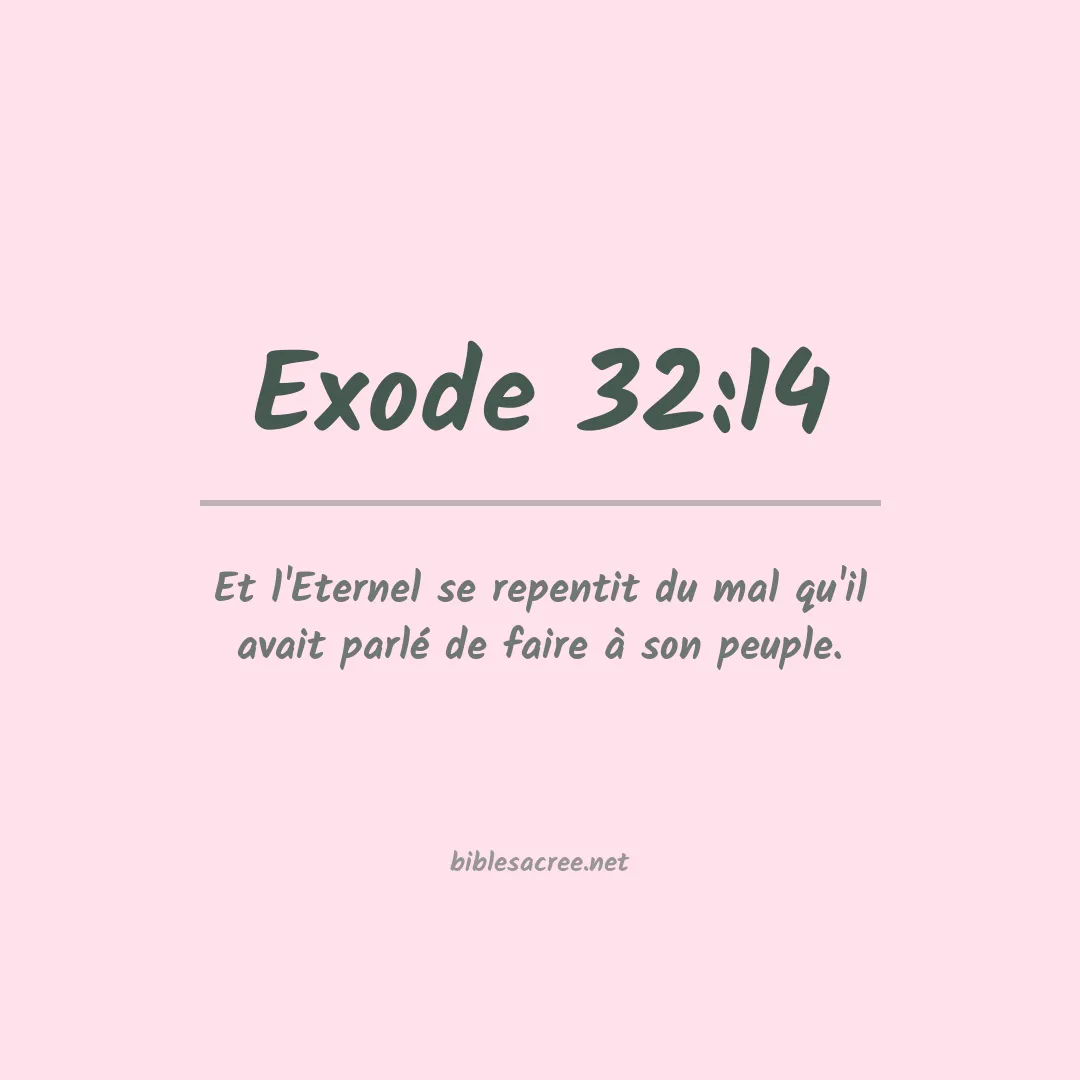Exode - 32:14