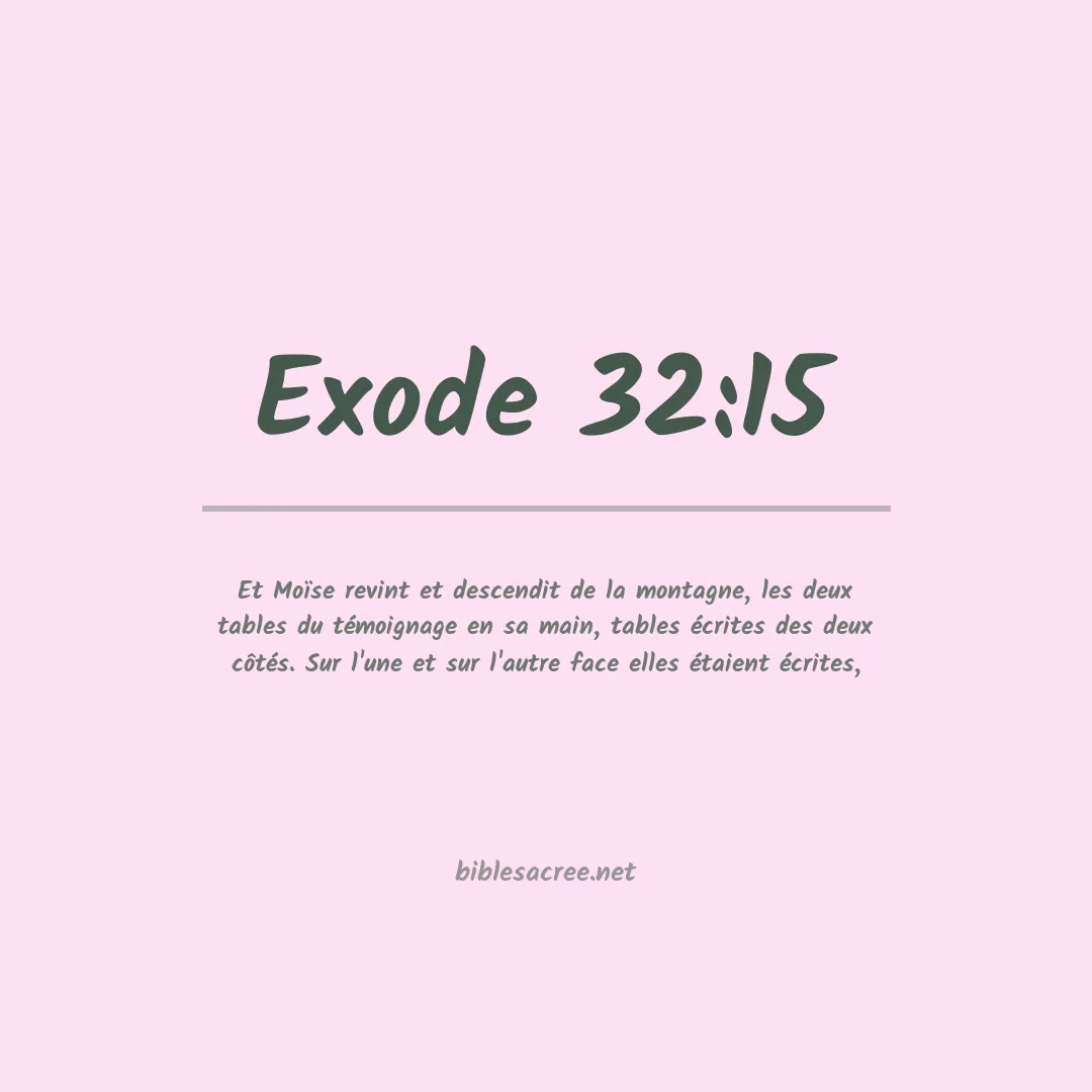 Exode - 32:15