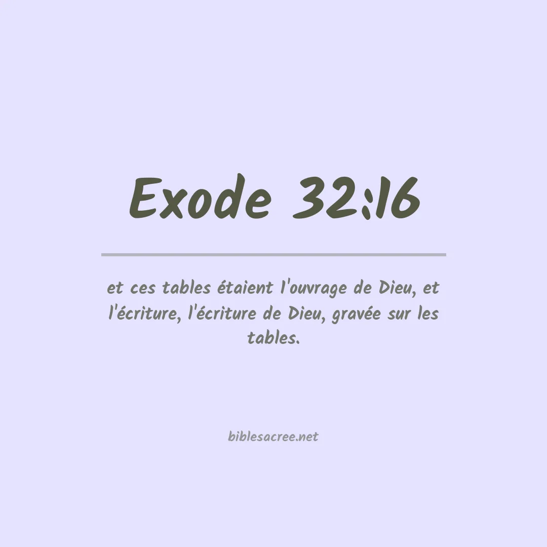 Exode - 32:16