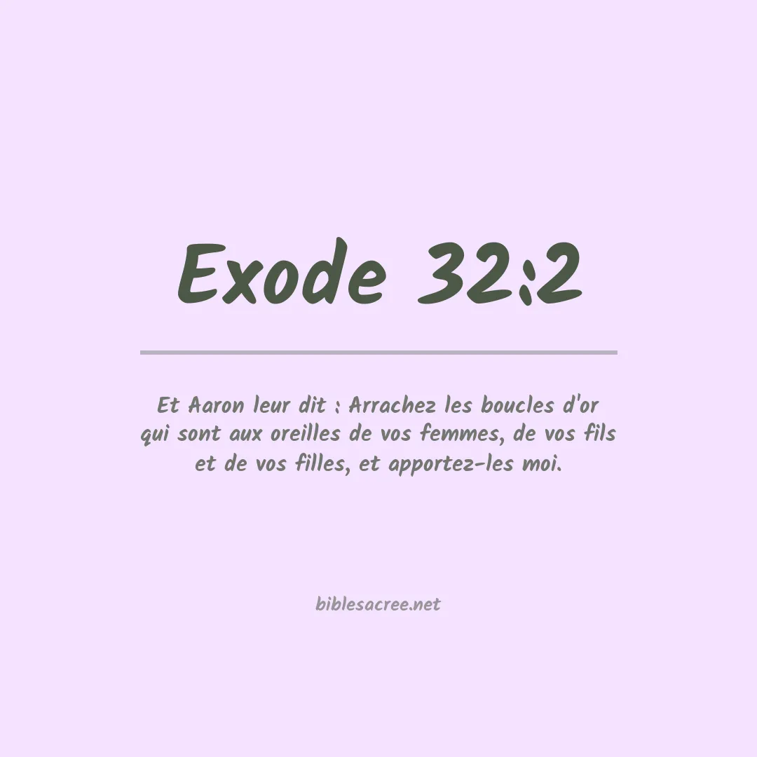 Exode - 32:2