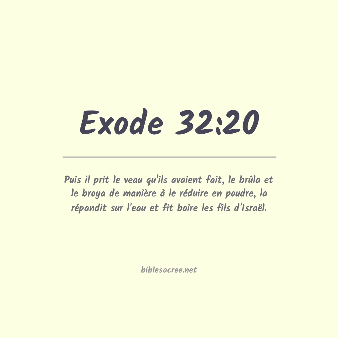 Exode - 32:20
