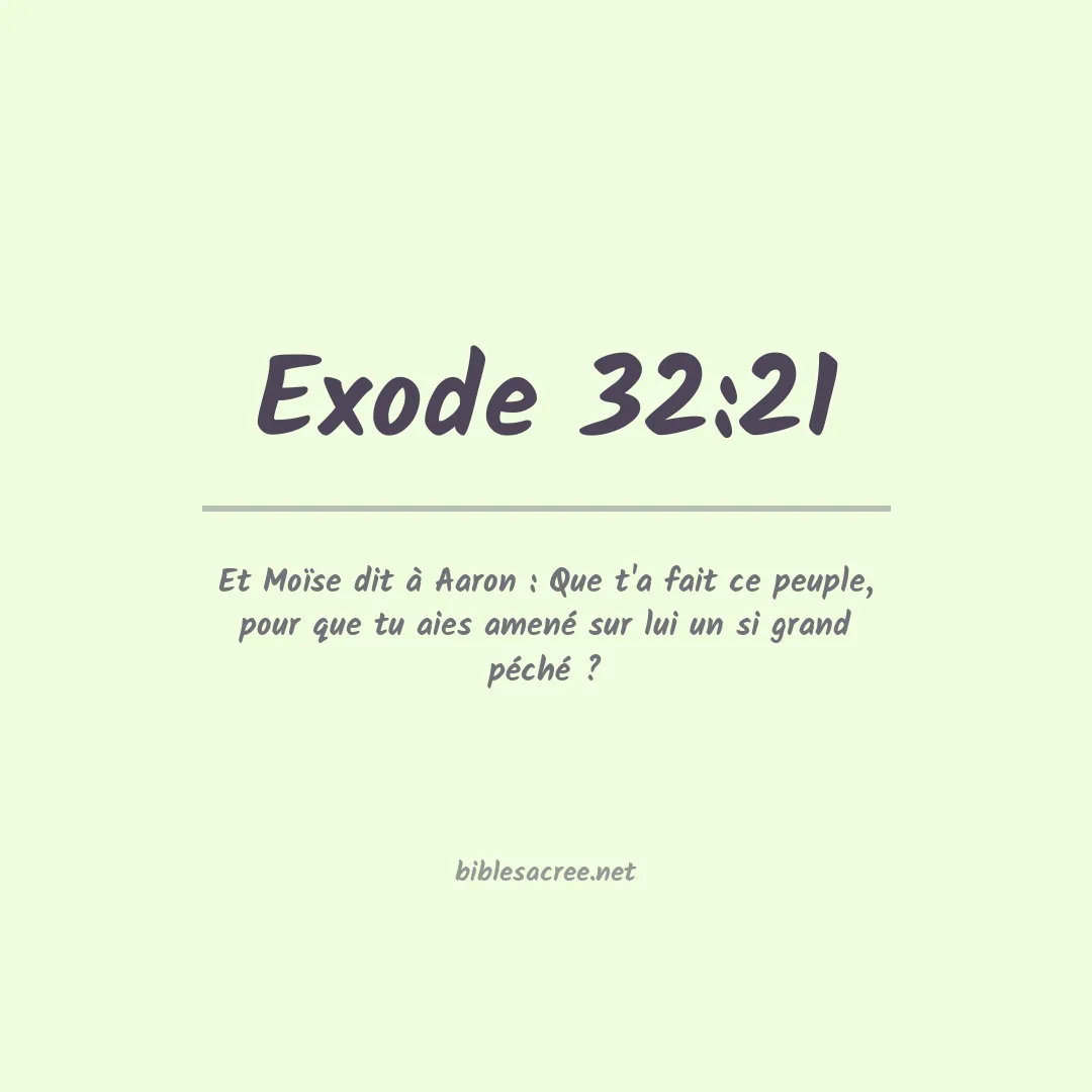 Exode - 32:21