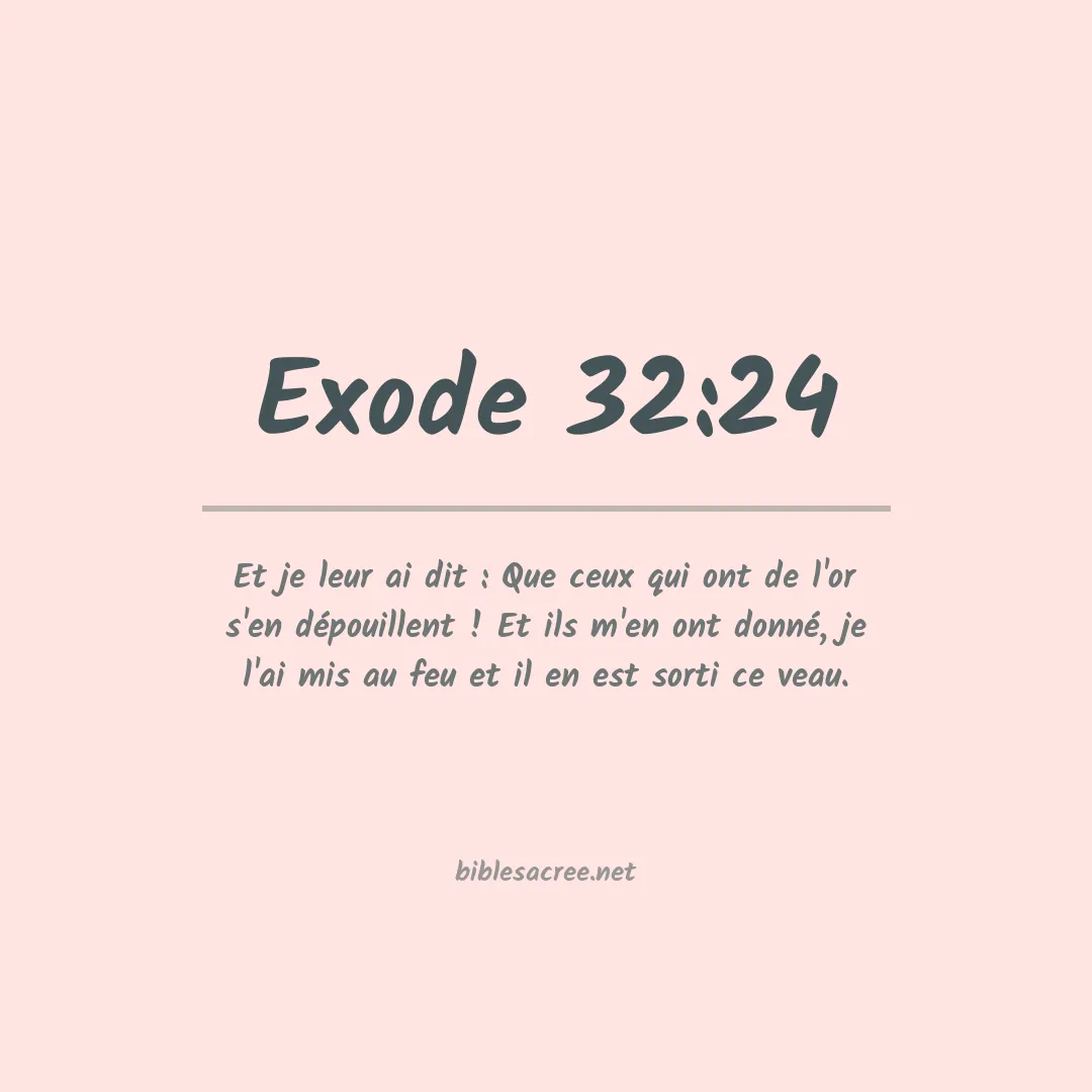 Exode - 32:24