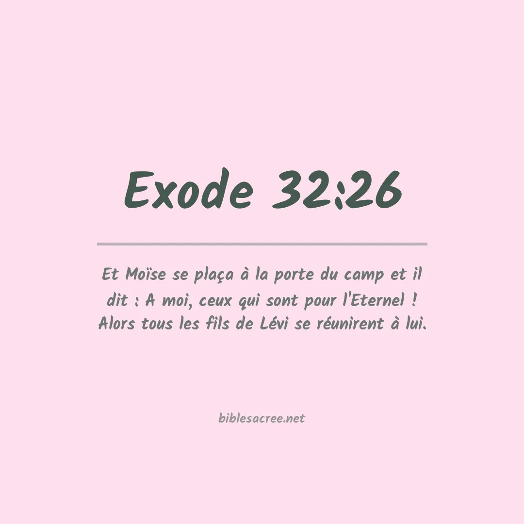 Exode - 32:26