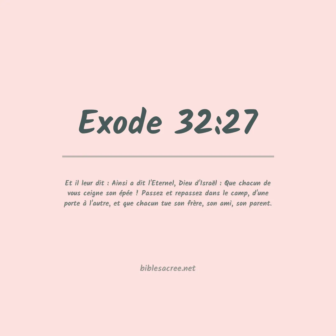 Exode - 32:27