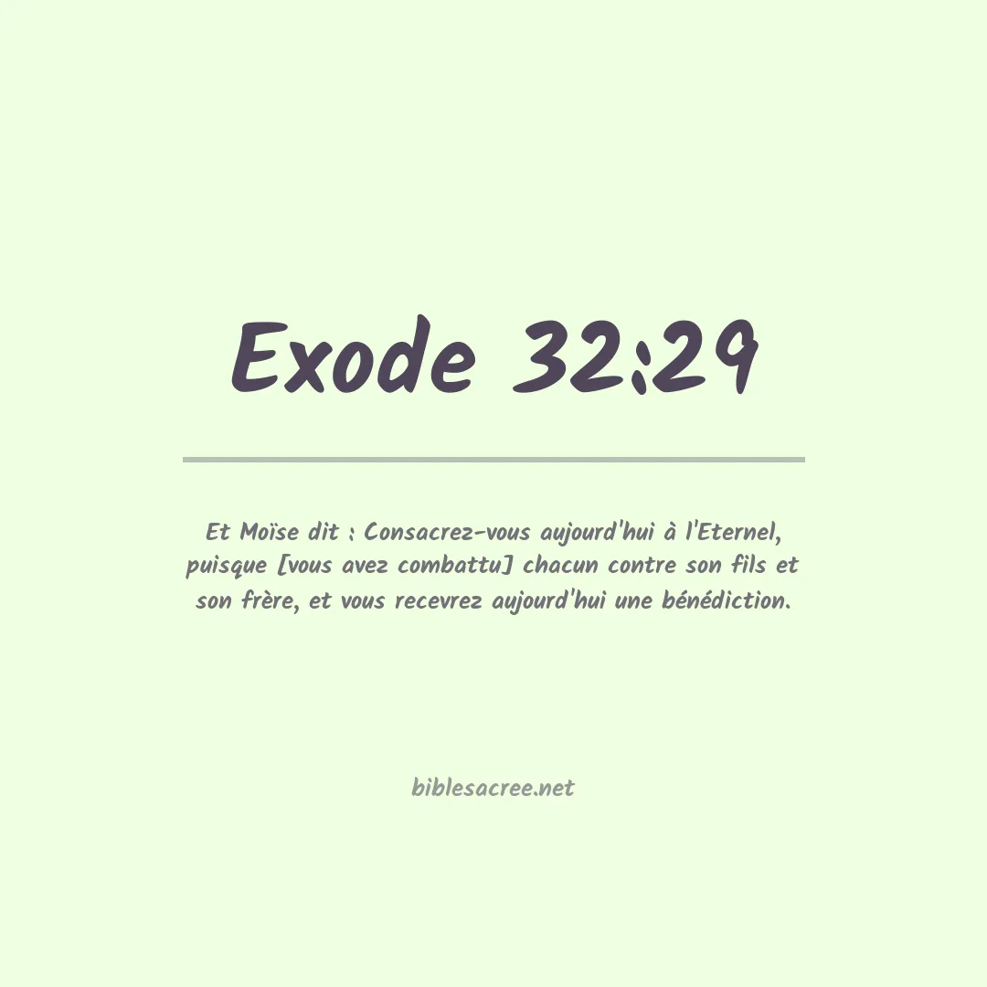 Exode - 32:29