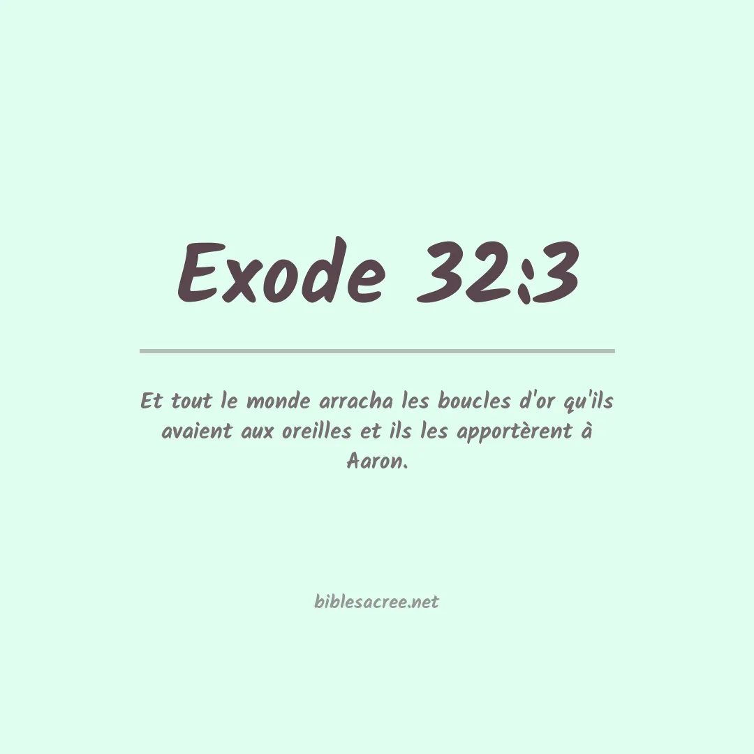 Exode - 32:3
