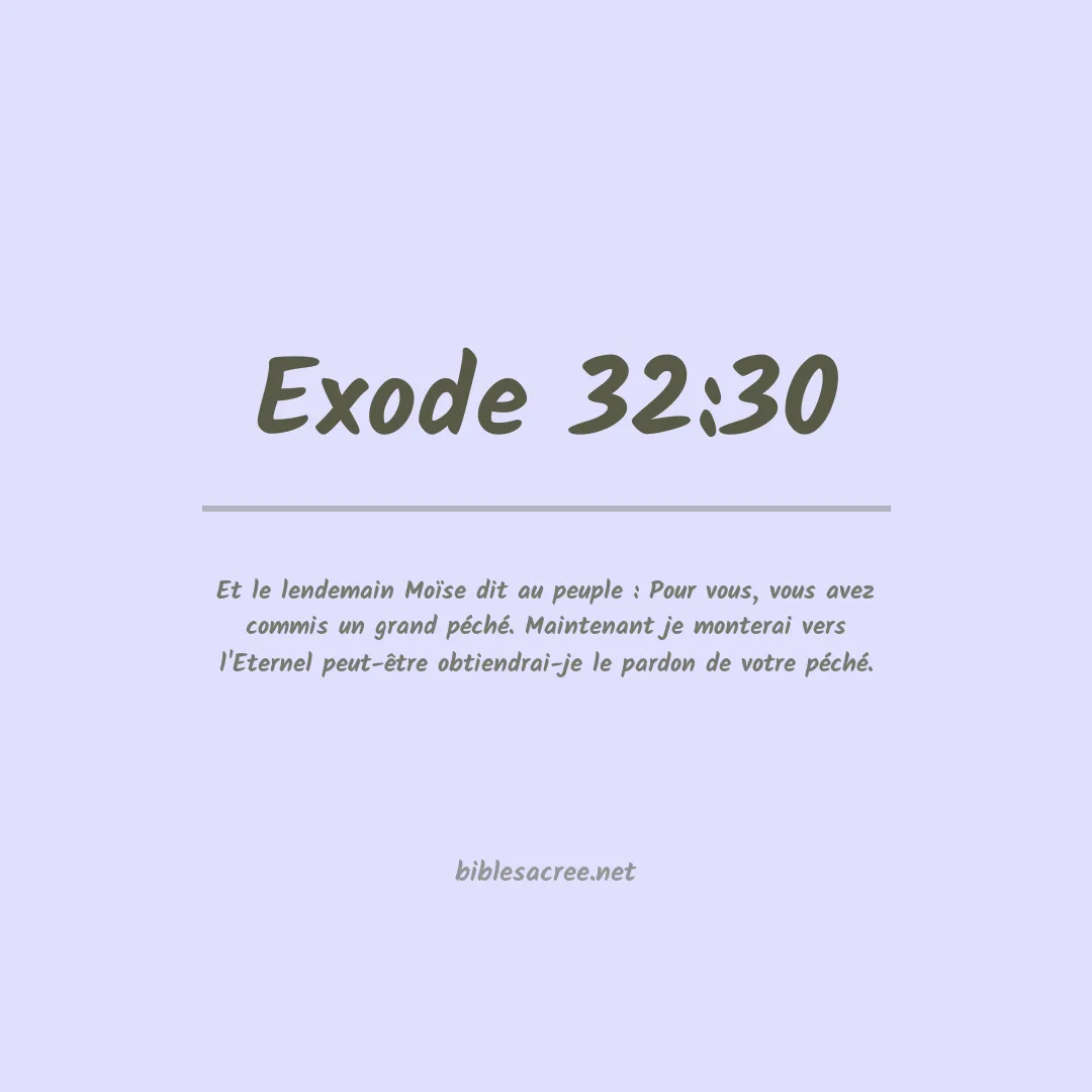 Exode - 32:30