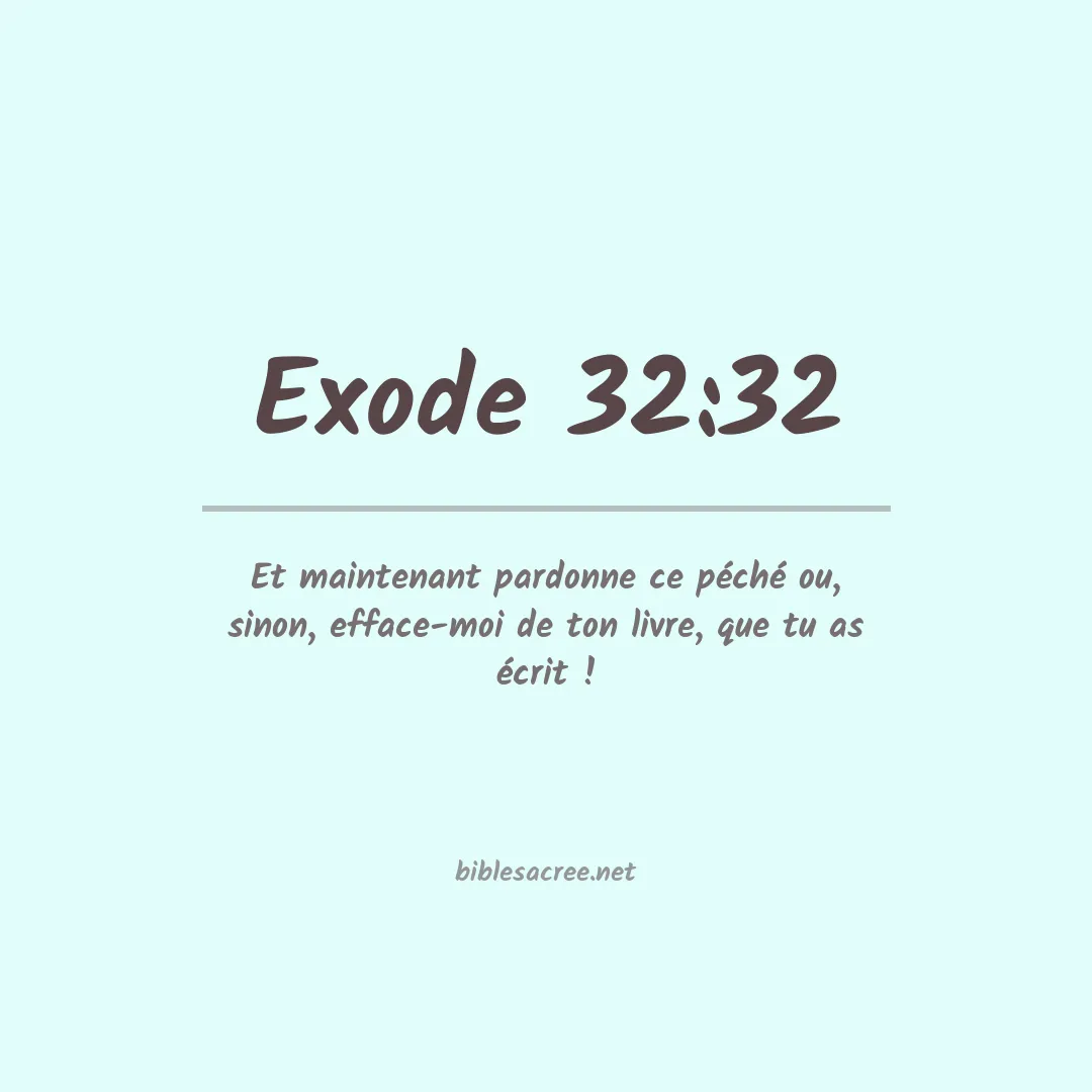 Exode - 32:32
