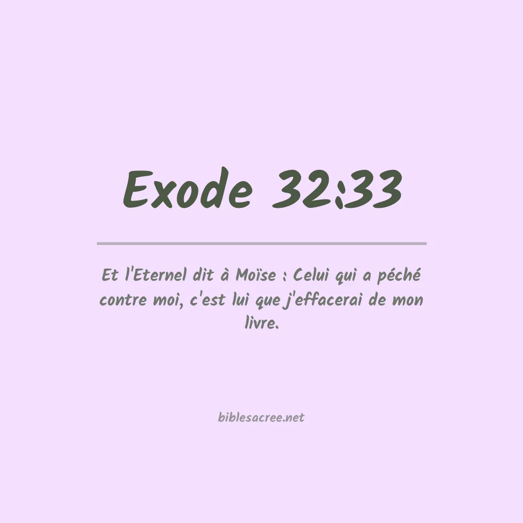 Exode - 32:33